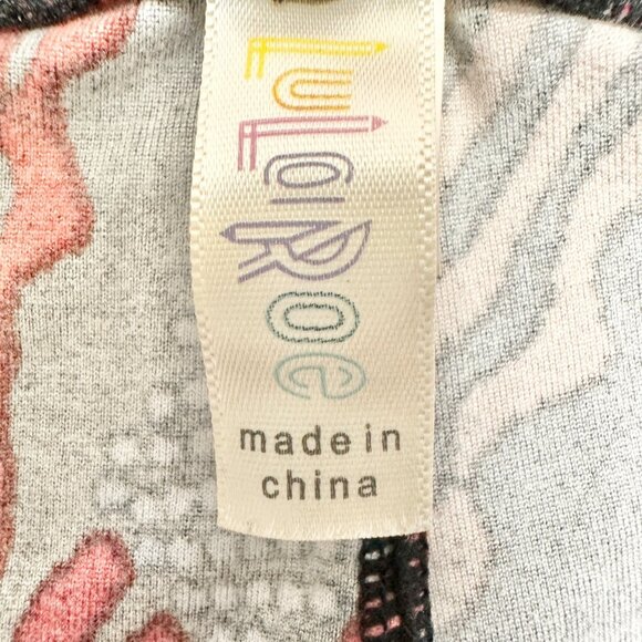 LuLaRoe Leggings Womens Tall and Curvy Black USA Flags Patriotic Americana - Picture 4 of 7